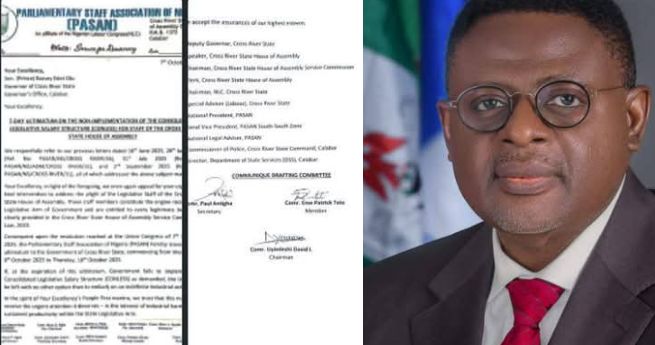 PARLIAMENTARY STAFF ASSOCIATION OF NIGERIA (PASAN) ISSUES 7-DAY ULTIMATUM TO CROSS RIVER GOVERNMENT OVER NON-IMPLEMENTATION OF CONLESS