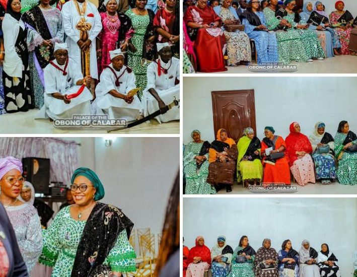 HIS EMINENCE, OBONG OF CALABAR RECEIVES GOVERNORS’ SPOUSES FORUM IN GRAND ROYAL CEREMONY